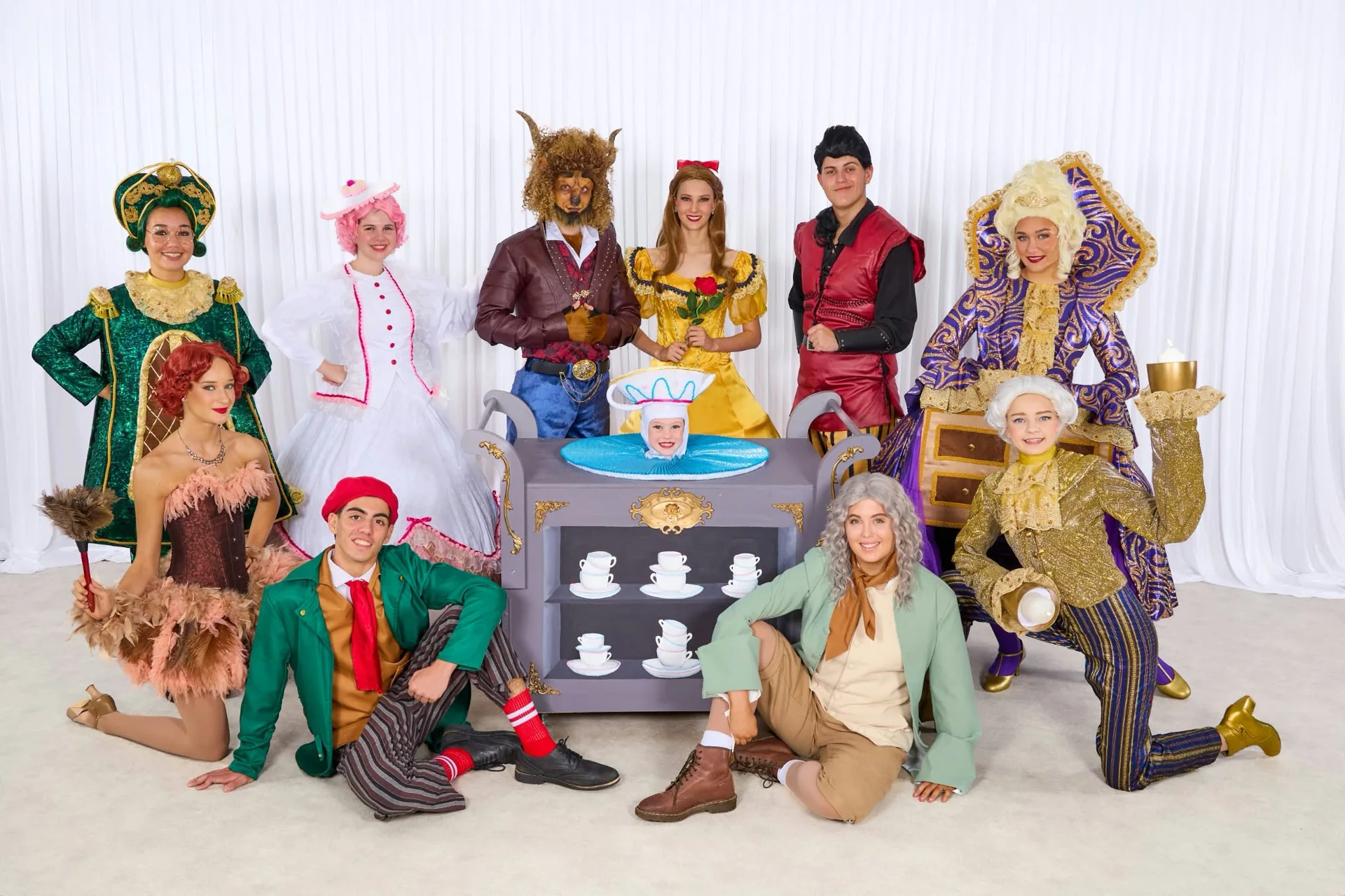 JMDS performers in full Beauty and the Beast costumes